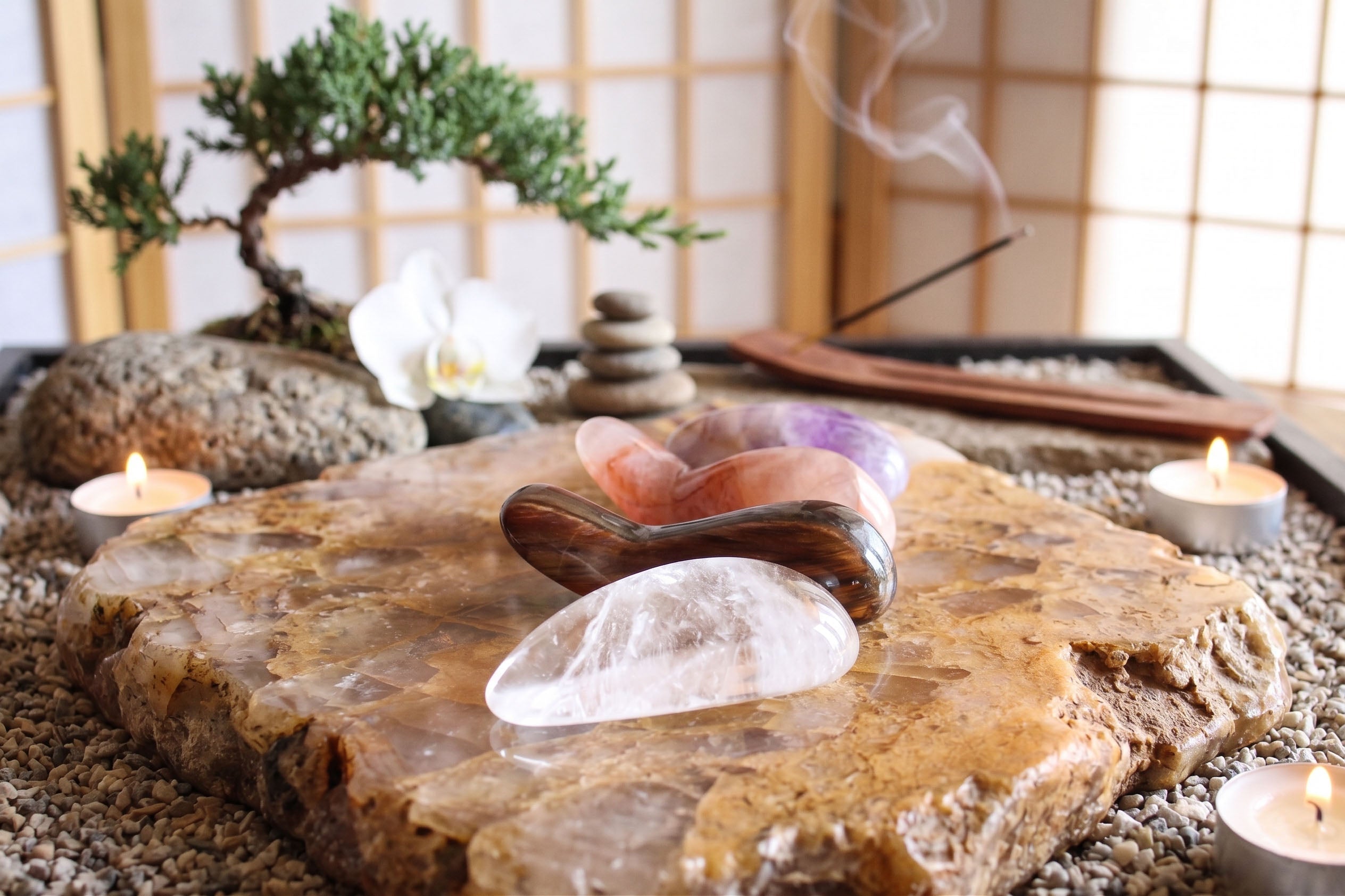 Healing Crystal Gemstone Massage Tools
