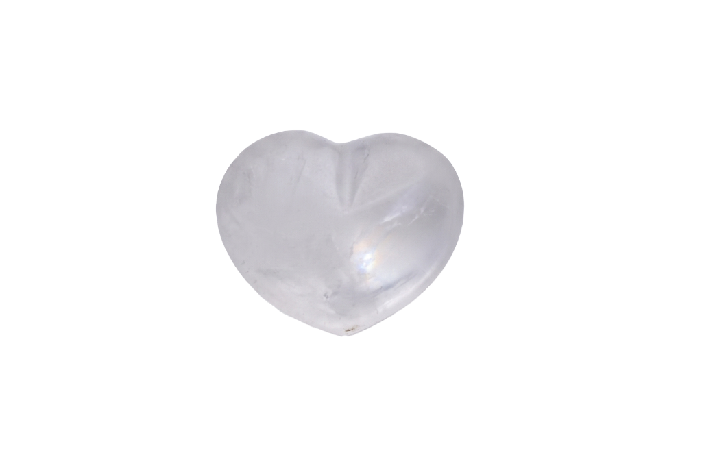 Quartz - #3 - Gemstone Small Jewelry Heart Carvings