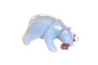 Agate Bear Eating Fish Carvings - Price per Piece