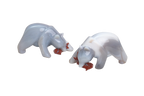 Agate Bear Eating Fish Carvings - Price per Piece