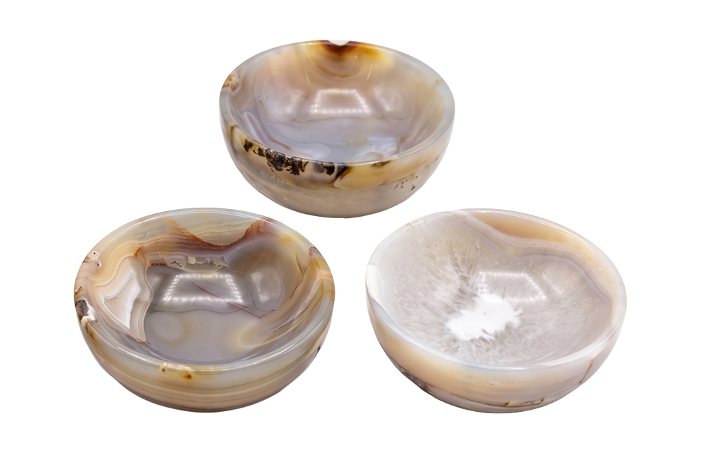 Agate Gemstone Bowl Carvings  4-12 in - Price per Piece