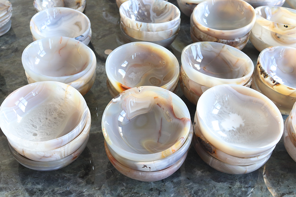 Agate Gemstone Bowl Carvings  4-12 in - Price per Piece