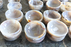 Agate Gemstone Bowl Carvings  4-12 in - Price per Piece