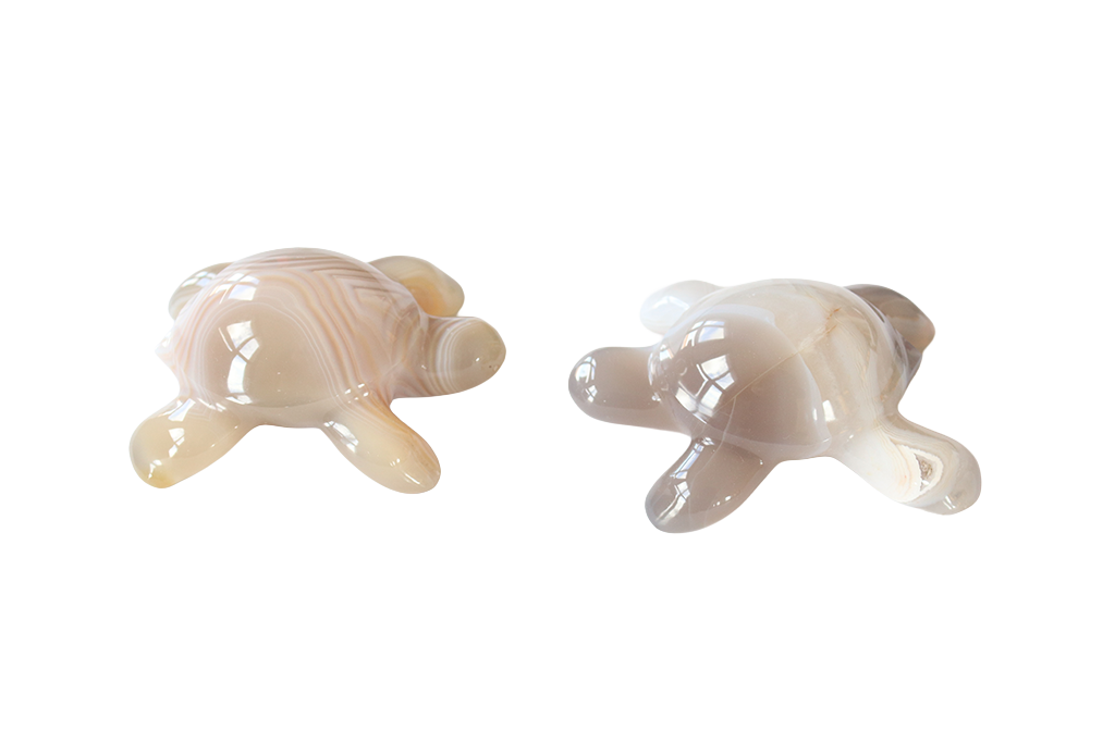 Agate Small Turtle Carvings - Price per Piece