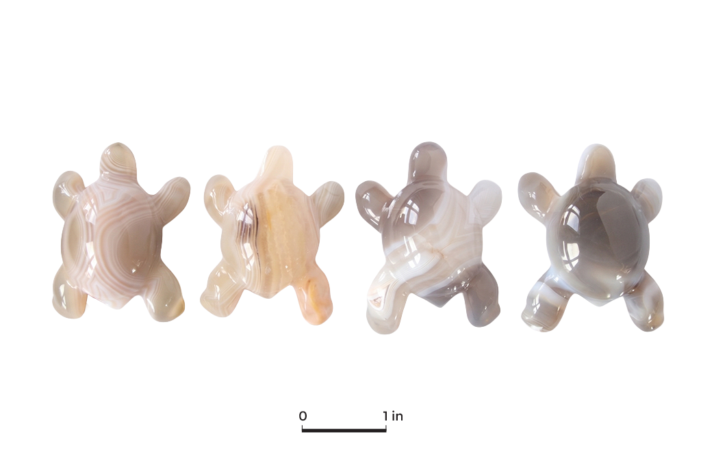 Agate Small Turtle Carvings - Price per Piece