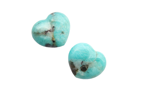 Amazonite Gemstone Small Jewelry Heart Carvings