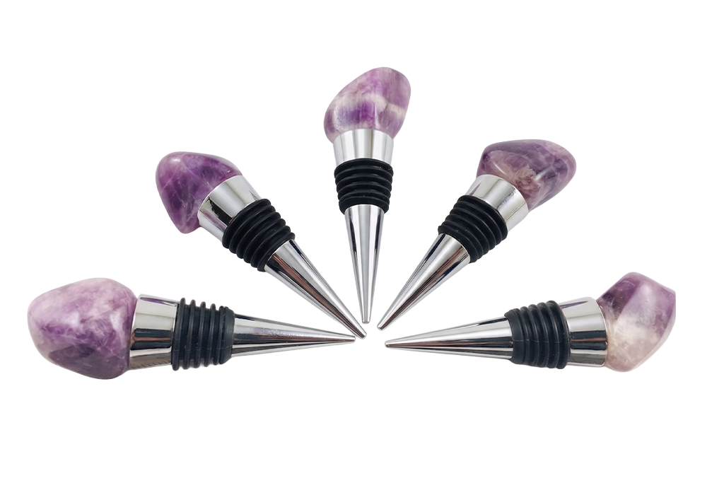 Amethyst Bottle Stoppers - Polished - Price per Piece