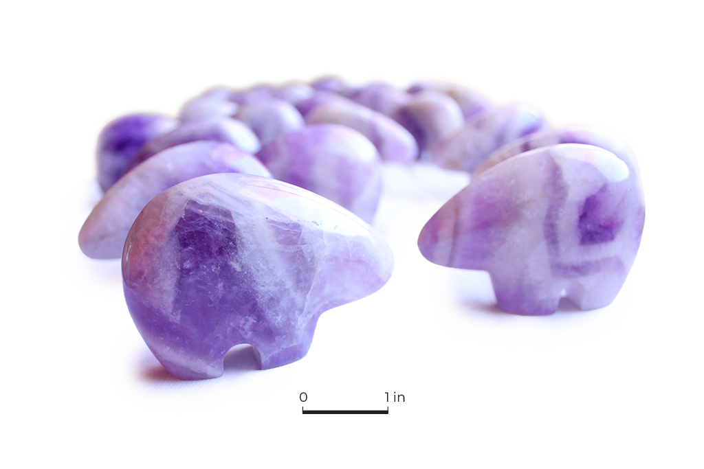 Banded Amethyst Natural Hand-carved gemstones from Madagascar. Madagascar Minerals. Mineral Resources Madagascar.