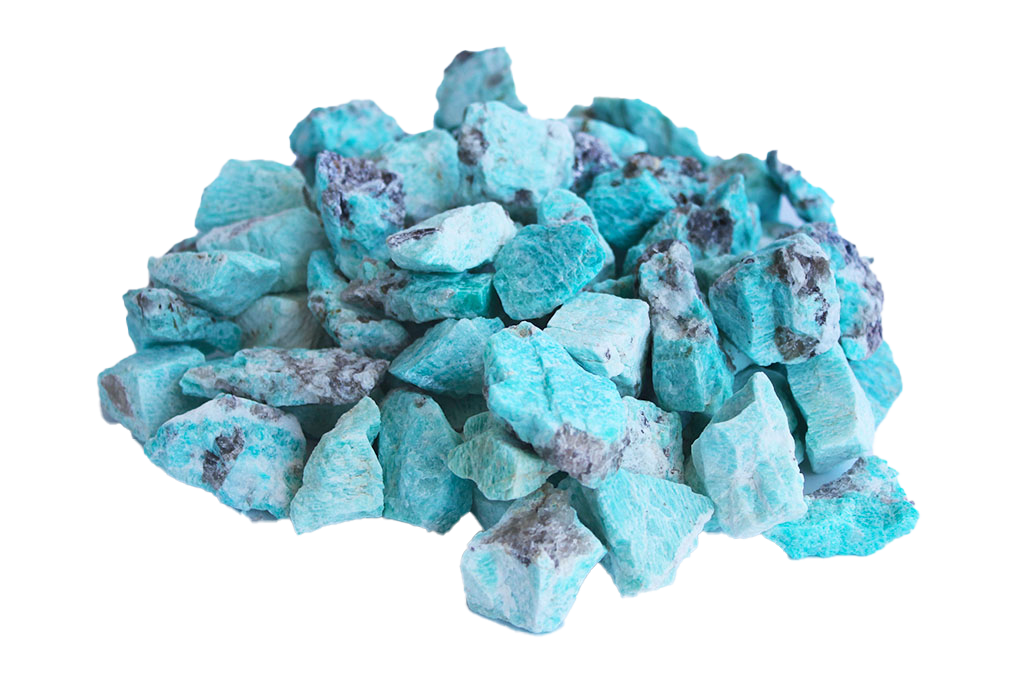 Amazonite Gem Decor Rough. 1 Kg Bag