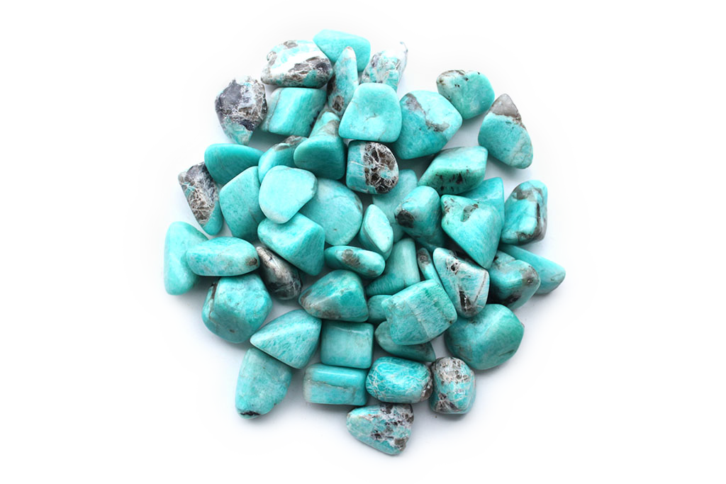 Amazonite Tumble Stones. 1 Kg Bag
