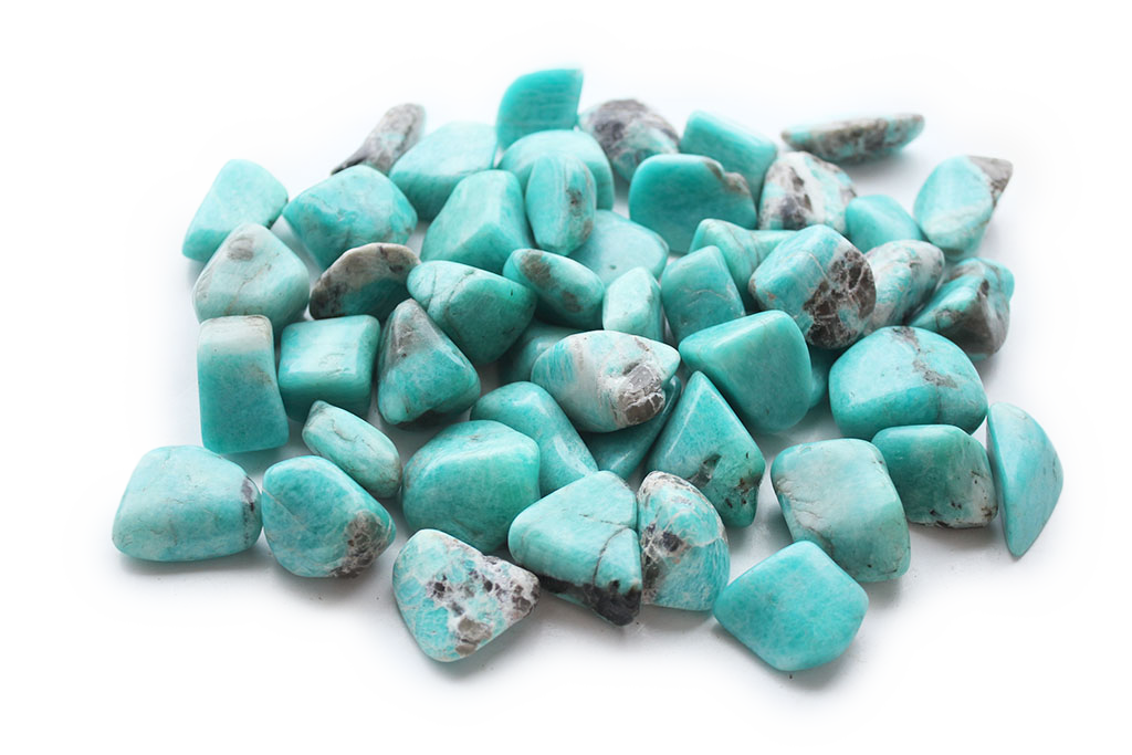 Amazonite Tumble Stones. 1 Kg Bag