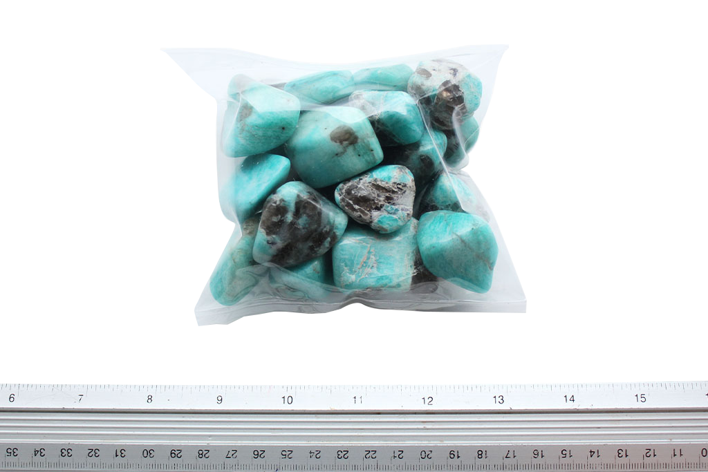 Amazonite Tumble Stones. 1 Kg Bag