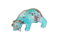 Amazonite Bear Eating Fish Carvings - Price per Piece