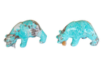 Amazonite Natural Hand-carved Bear Eating Fish gemstones from Madagascar. Madagascar Minerals. Mineral Resources Madagascar