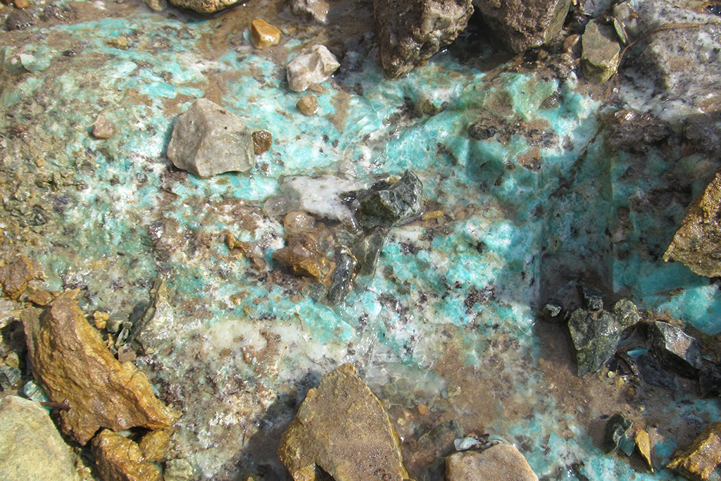 Amazonite Block Rough. Price per Kg