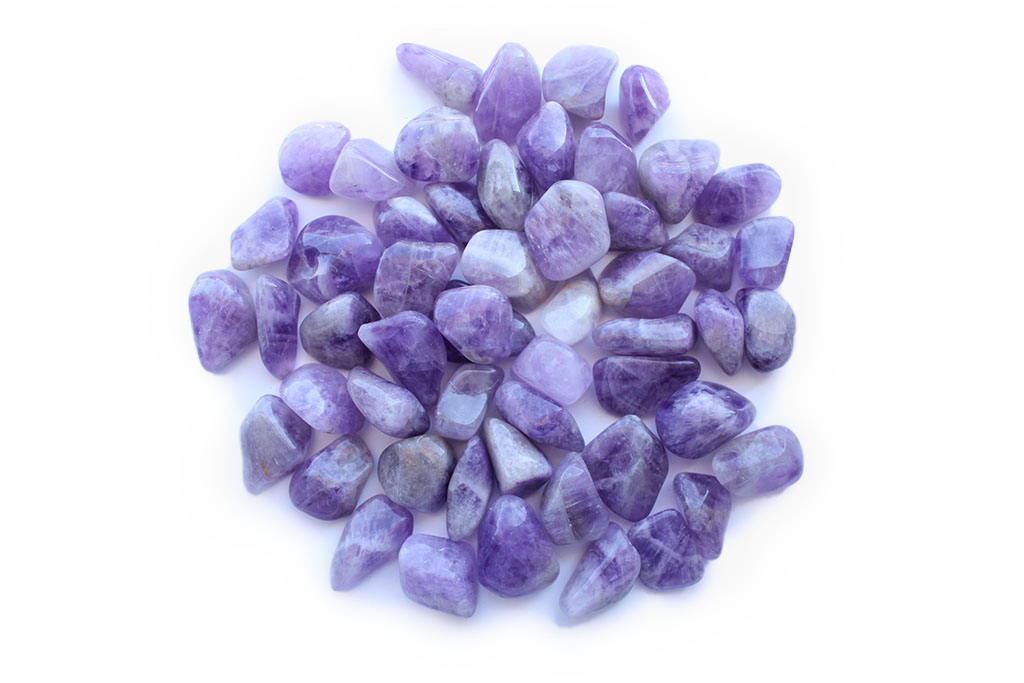 Amethyst Tumble Stones. 1 Kg Bag