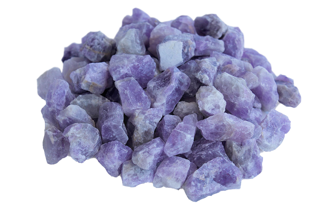 Amethyst Banded Gem Decor Rough. 1 Kg Bag