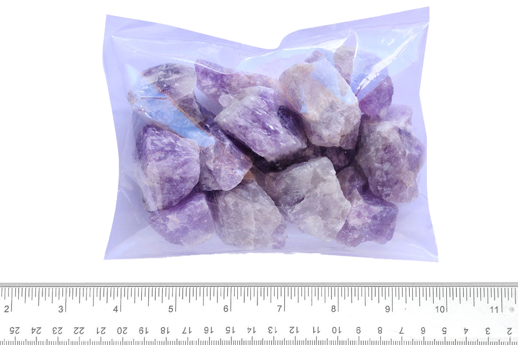 Amethyst Banded Gem Decor Rough. 1 Kg Bag