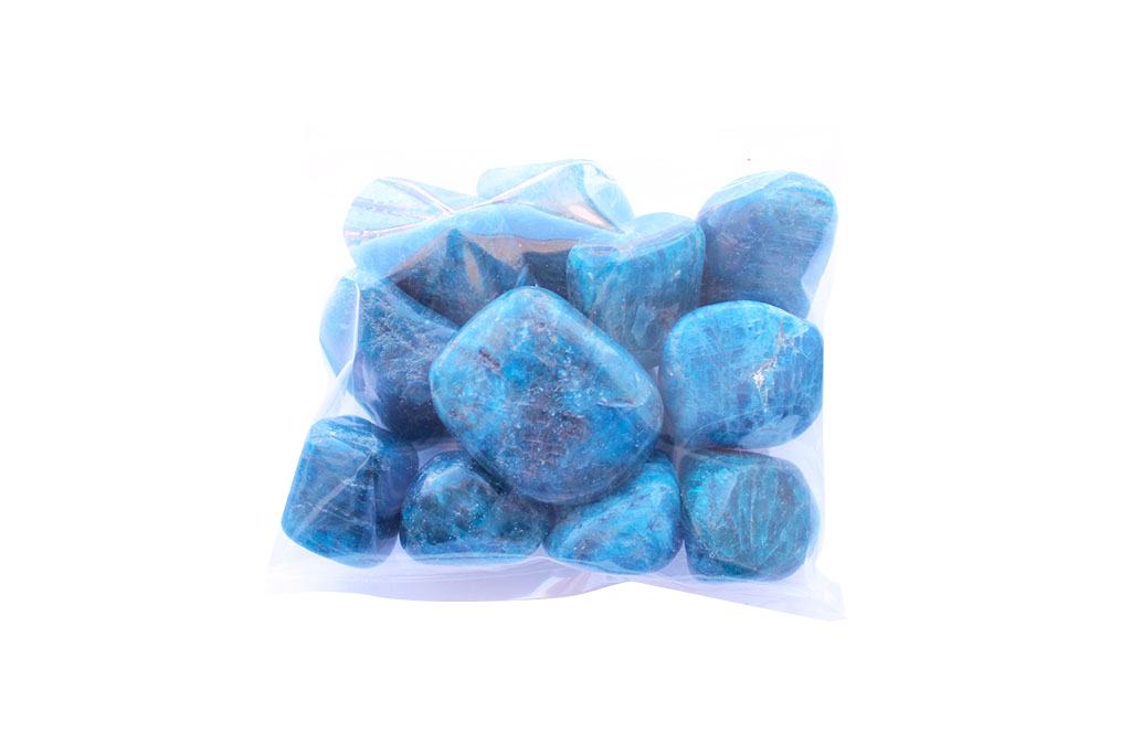 Apatite Tumble Stones. 1 Kg Bag