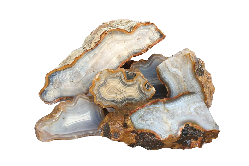 Agate - Banded - Block Rough. Price per Kg
