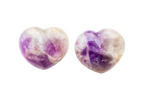 Amethyst Gemstone Heart Carvings - 2.5 in - Price per Piece