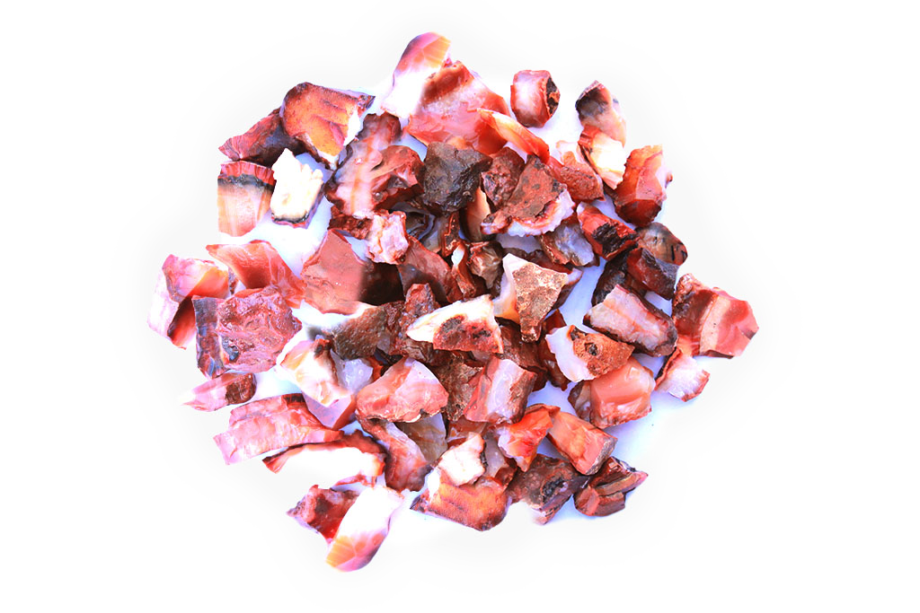 Carnelian Gem Decor Rough. 1 Kg Bag