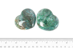 Agate Gemstone Heart Carvings - 2 in - Price per Piece