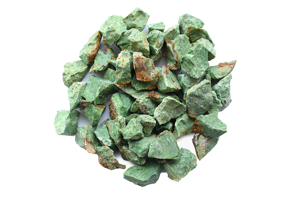 Chrysoprase Gem Decor Rough. 1 Kg Bag