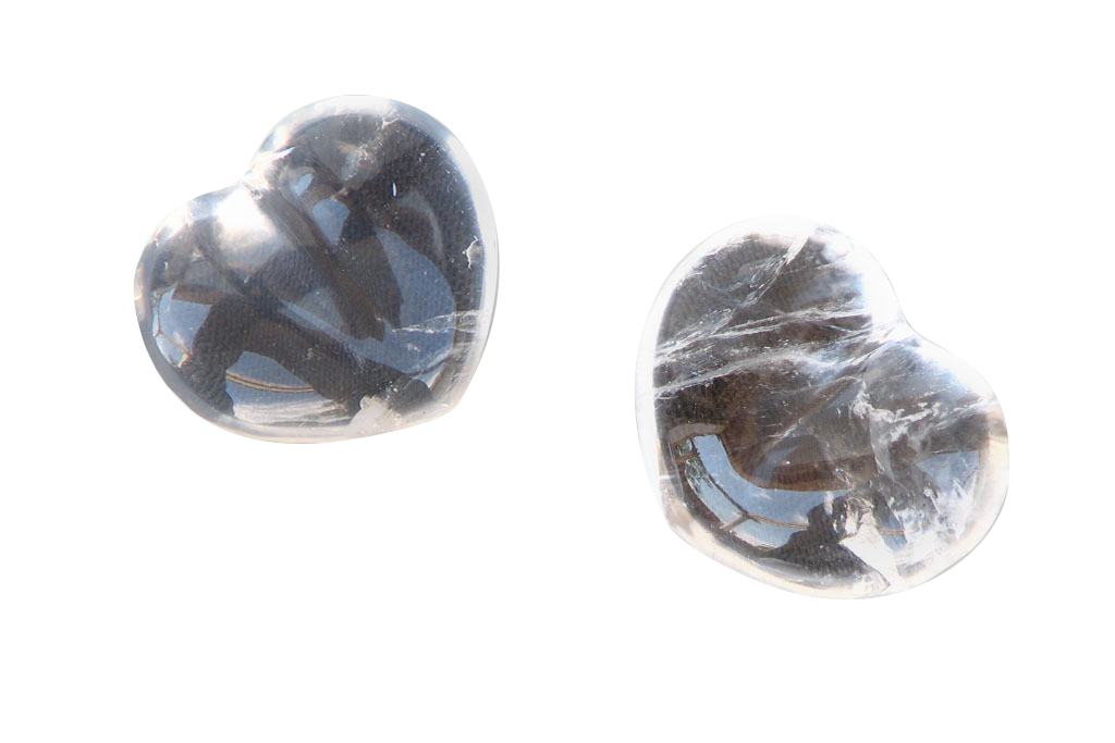 Girasol Gemstone Heart Carvings - 2 in - Price per Piece