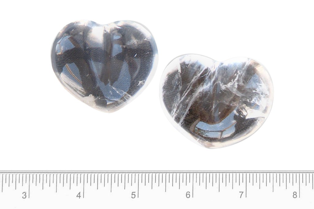 Girasol Gemstone Heart Carvings - 2 in - Price per Piece