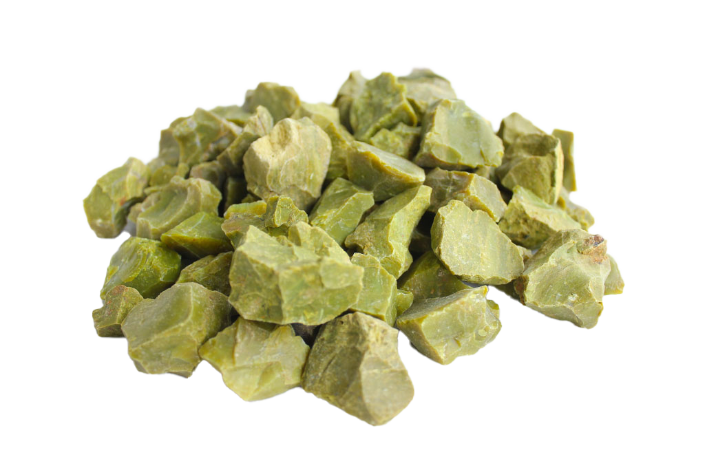 Green Opal Gem Decor Rough. 1 Kg Bag