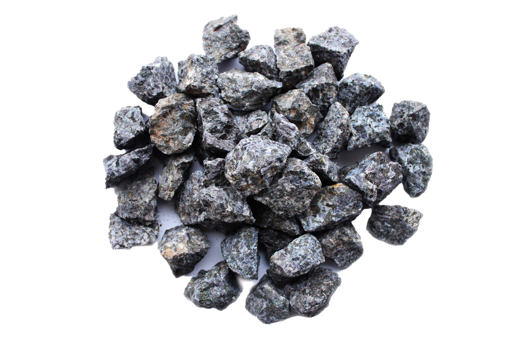 Indigo Gabbro Gem Decor Rough. 1 Kg Bag