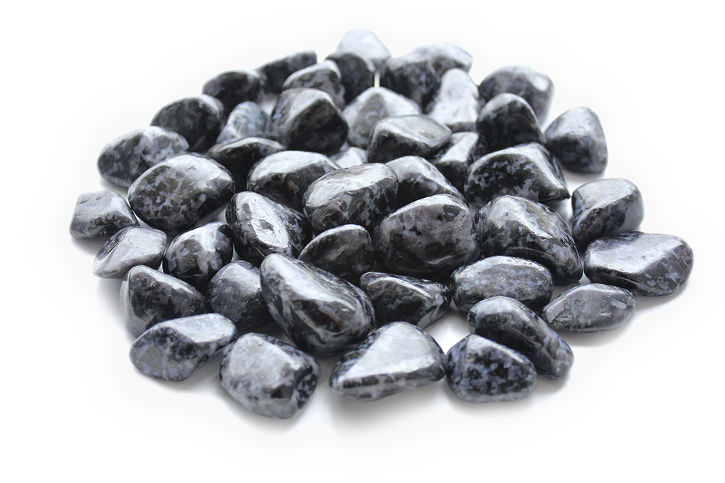 Indigo Gabbro Tumble Stones. 1 Kg Bag