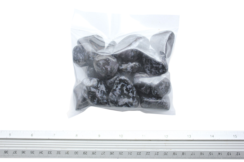 Indigo Gabbro Tumble Stones. 1 Kg Bag