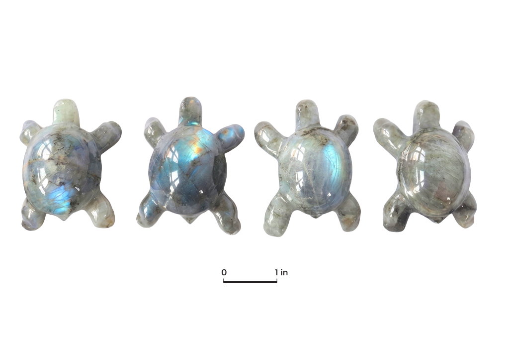 Labradorite Small Turtle Carvings - Price per Piece