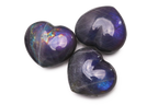 Labradorite - Purple - Gemstone Heart Carvings - 2.5 in - Price per Piece