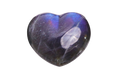 Labradorite - Purple - Gemstone Heart Carvings - 2.5 in - Price per Piece