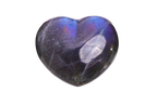 Labradorite - Purple - Gemstone Heart Carvings - 2.5 in - Price per Piece