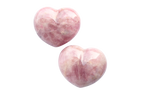 Lavender Rose Quartz Gemstone Heart Carvings - 2.5 in - Price per Piece