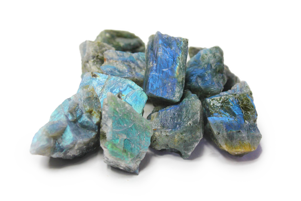 Labradorite - Blue - Gem Decor Rough. 1 Kg Bag