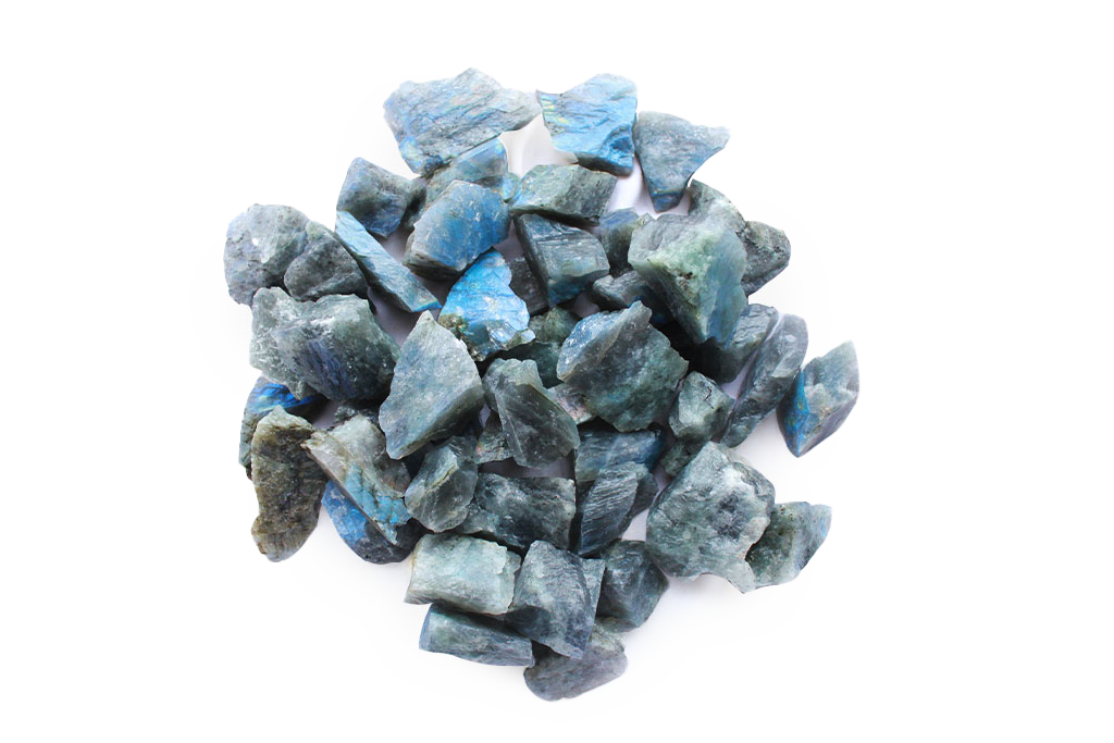 Labradorite - Blue - Gem Decor Rough. 1 Kg Bag