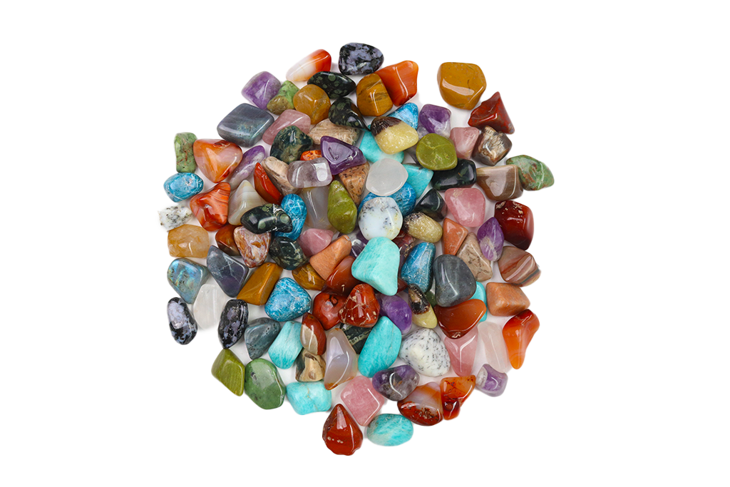 Mix Tumble Stones. 1 Kg Bag