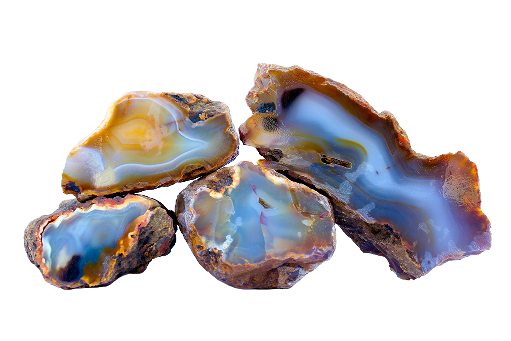 Agate - Multicolor - Block Rough. Price per Kg