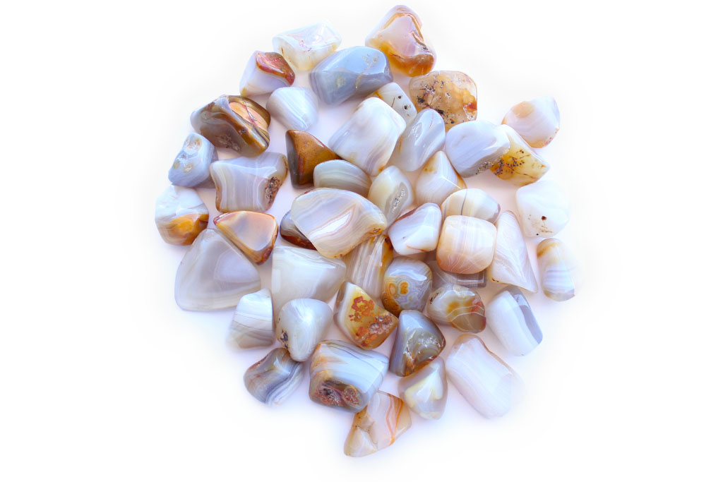 Agate Tumble Stones. 1 Kg Bag