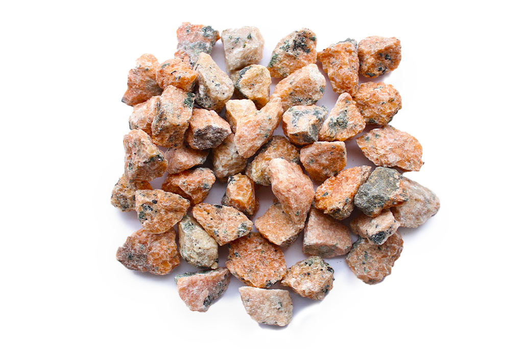 Orange Calcite Gem Decor Rough. 1 Kg Bag