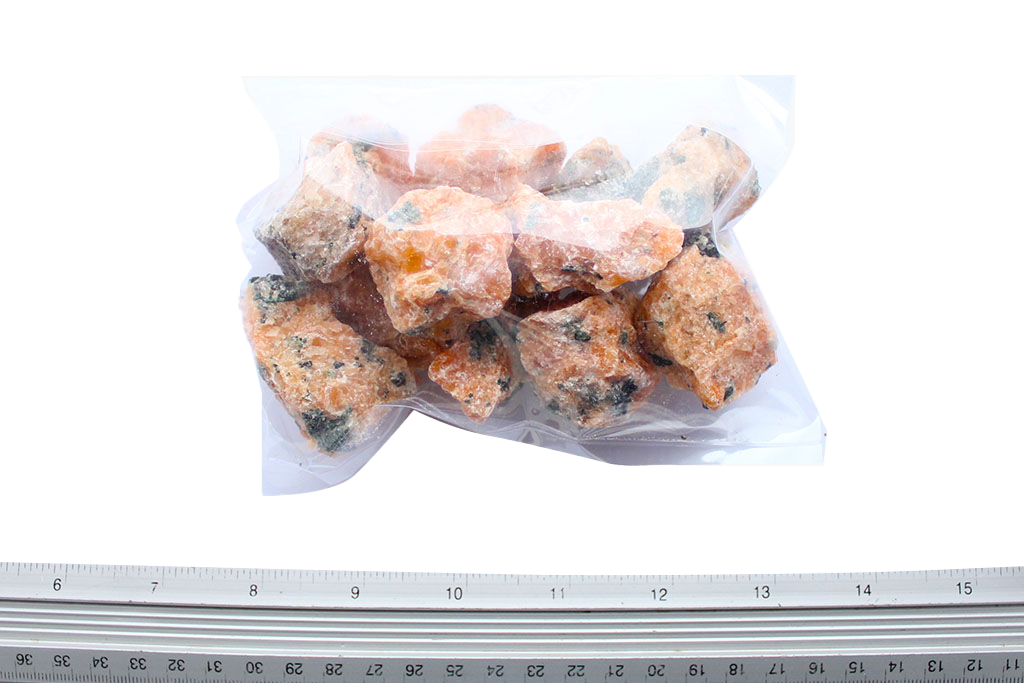 Orange Calcite Gem Decor Rough. 1 Kg Bag