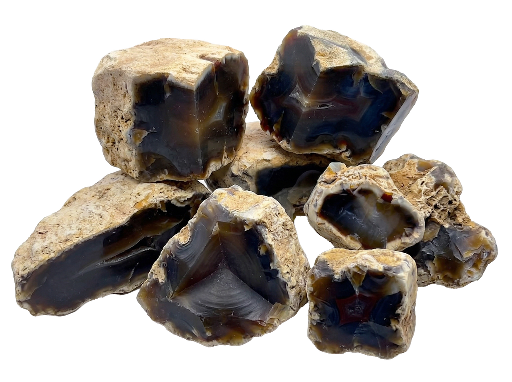 Agate - Orca - Block Rough. Price per Kg