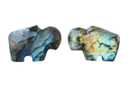 Labradorite Bear Carvings - Price per Piece