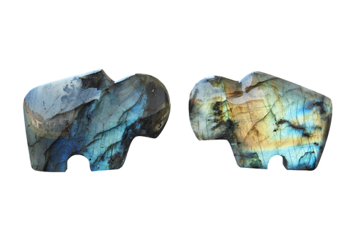 Labradorite Bear Carvings - Price per Piece