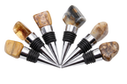 Petrified Wood Bottle Stoppers - Polished - Price per Piece
